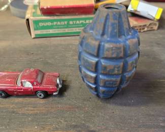 Die cast cars and Military Momentos