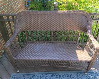 Wicker patio furniture