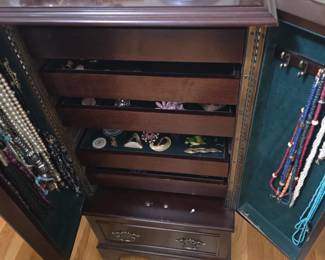 Costume Jewelry     and Jewelry Armoire