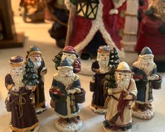 Antique Lead Santas