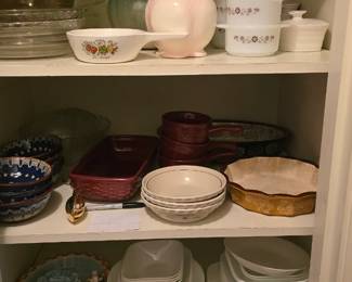 Pyrex, Correll, Corning wear.  