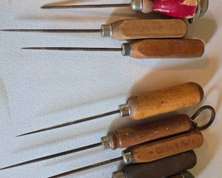 vintage collection of ice picks 