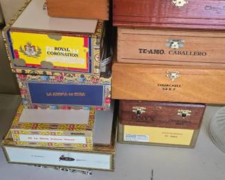 Collectable cigar boxes