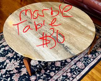 Marble coffee table