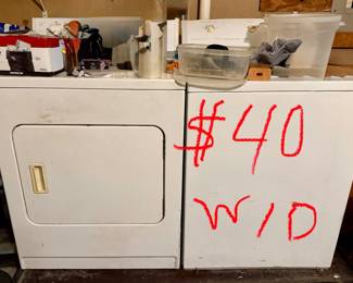 Washer and dryer, both are working