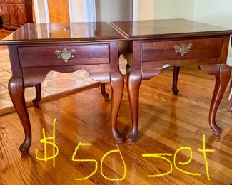 Cherry end tables