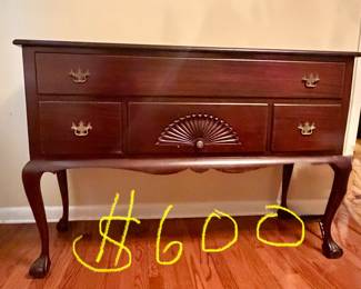 Cherry wood buffet table