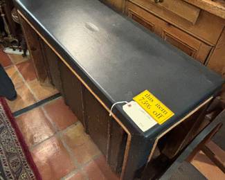 Leather topped table from Mexico 75% off