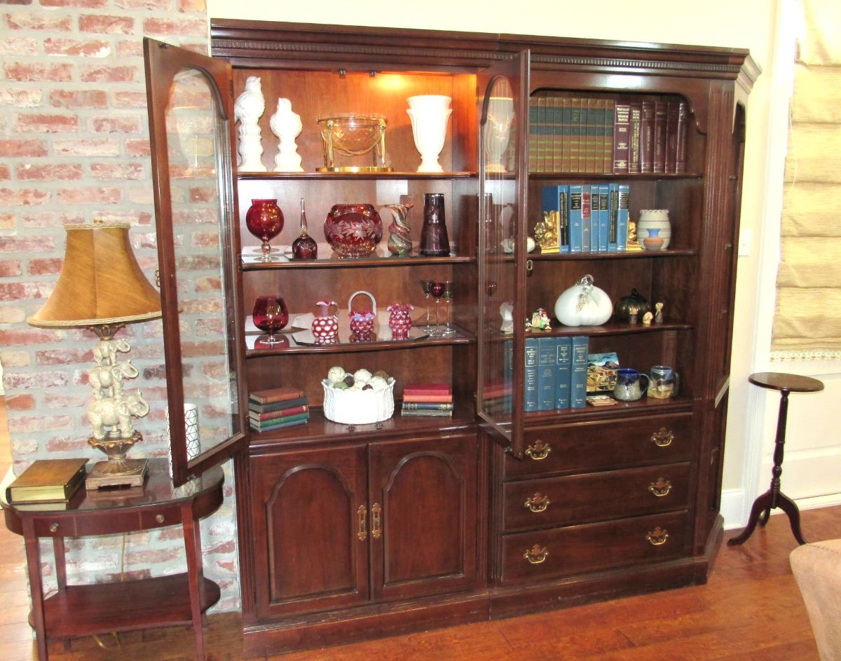 Drexel 2-piece bookcase & cabinet