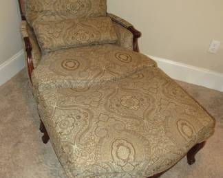 French chaise with ottoman