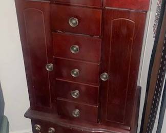 Mahogany Jewelry cabinet