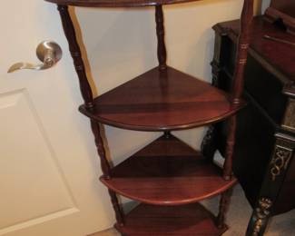 Walnut corner shelp