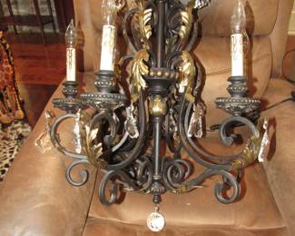 Nice chandelier with prisms