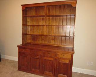 Huge pine/cypress cupboard 74" wide x 92" tall x 22" deep