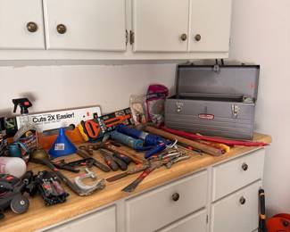 Assorted Hand Tools and Craftsman Toolbox