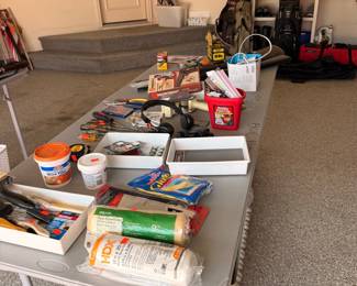 Assorted Home Improvement and Craft Supplies
