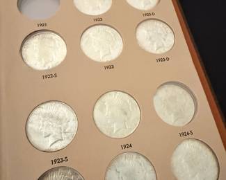 Collection of Peace Silver Dollars