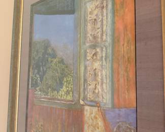 Pierre Bonnard Style Window Scene Painting