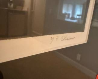 Signed Print by "Y. 7. Olen"