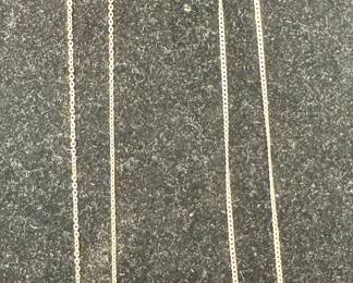14Kt gold chains - white and yellow gold $100+