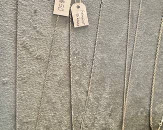 Genuine diamond necklaces $50 and $75 and Tiffany & Co Elsa Peretti cross $150