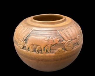 Arts & Crafts - University of North Dakota Signed Pottery Bowl School of Mines , signed M Cable