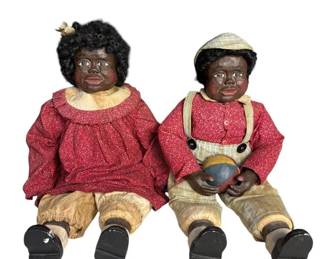 Arnetts Country Store Leroy & Liza Jane Black Americana Dolls by Maynard Arnett Ltd Ed Replicas