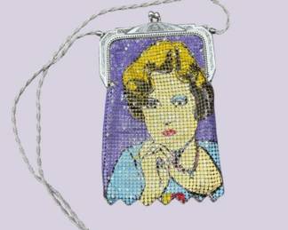 Whiting & Davis Celebrity Mesh Bag by Pina & Johnson Featuring Marion Davies