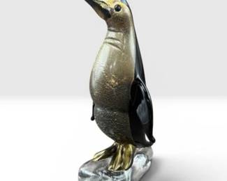 1981 Franco Valmarana Venezia Glass Penquin Sculpture by Vetrarti 500/48