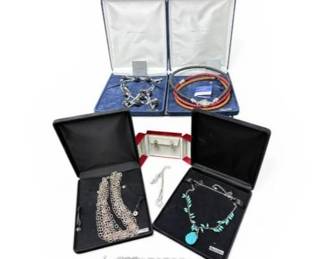 Large Estate Lot of Designer Jewelry Judith Ripka, David Yurman , Sterling & Hollywood Collection