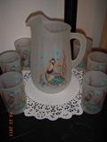 Bob White pitcher & glasses