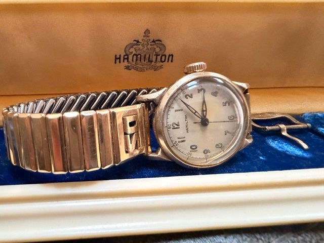 Vintage Hamilton wristwatch with stretch band