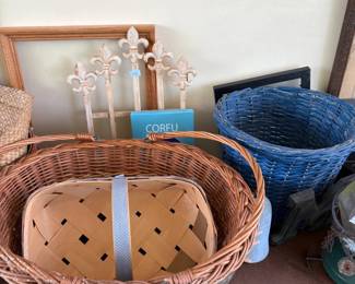 Baskets and wall decor
