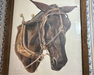 Horse portrait painting