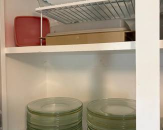 Kitchen storage and dishes