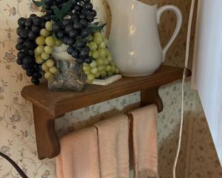 Kitchen decor and towel bar