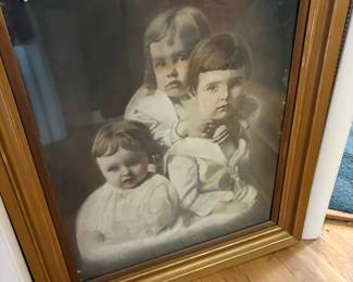 Antique children's portrait