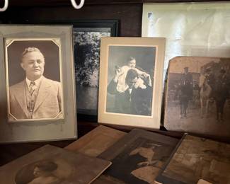 Antique cabinet card photographs