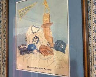 Framed commemorative print