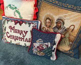 Ceramic Christmas trees and decor