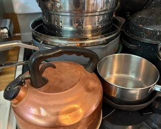 Copper kettle and cookware