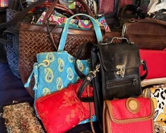Collection of handbags and purses