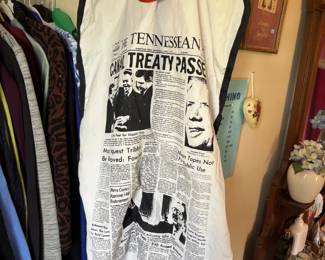 Vintage Tennessean newspaper print shirt