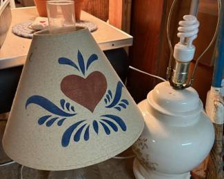 Lamps with country shades