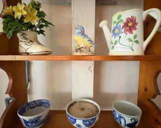 Hand painted pitchers and vases