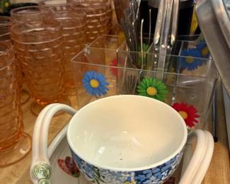 Glass canisters and bowls
