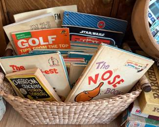 Golf books and memorabilia