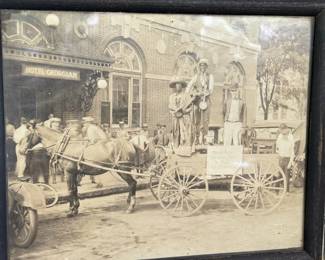 Antique street scene photograph
