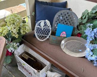 Porch decor and pillows