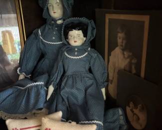 Antique china head dolls